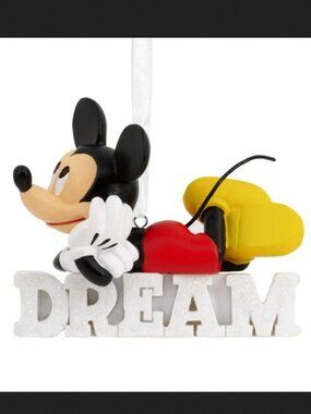 Disney Hallmark Mickey Mouse DREAM Christmas Ornament